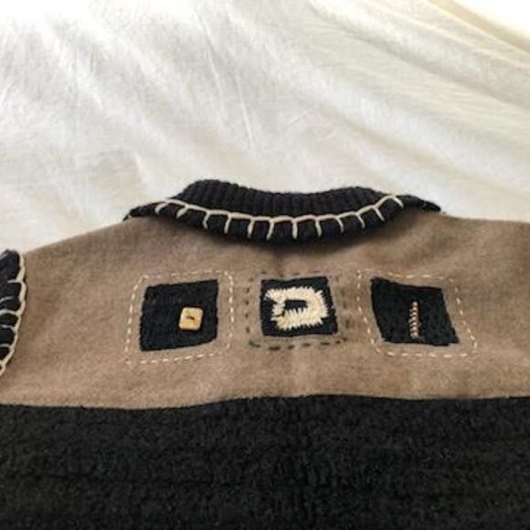 Vintage designer - Sandy Starkman bohemian, artisan embroidered Jacket | sweater - Picture 4 of 5